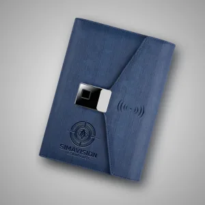 Smart Note Book With Fingerprint & Charger