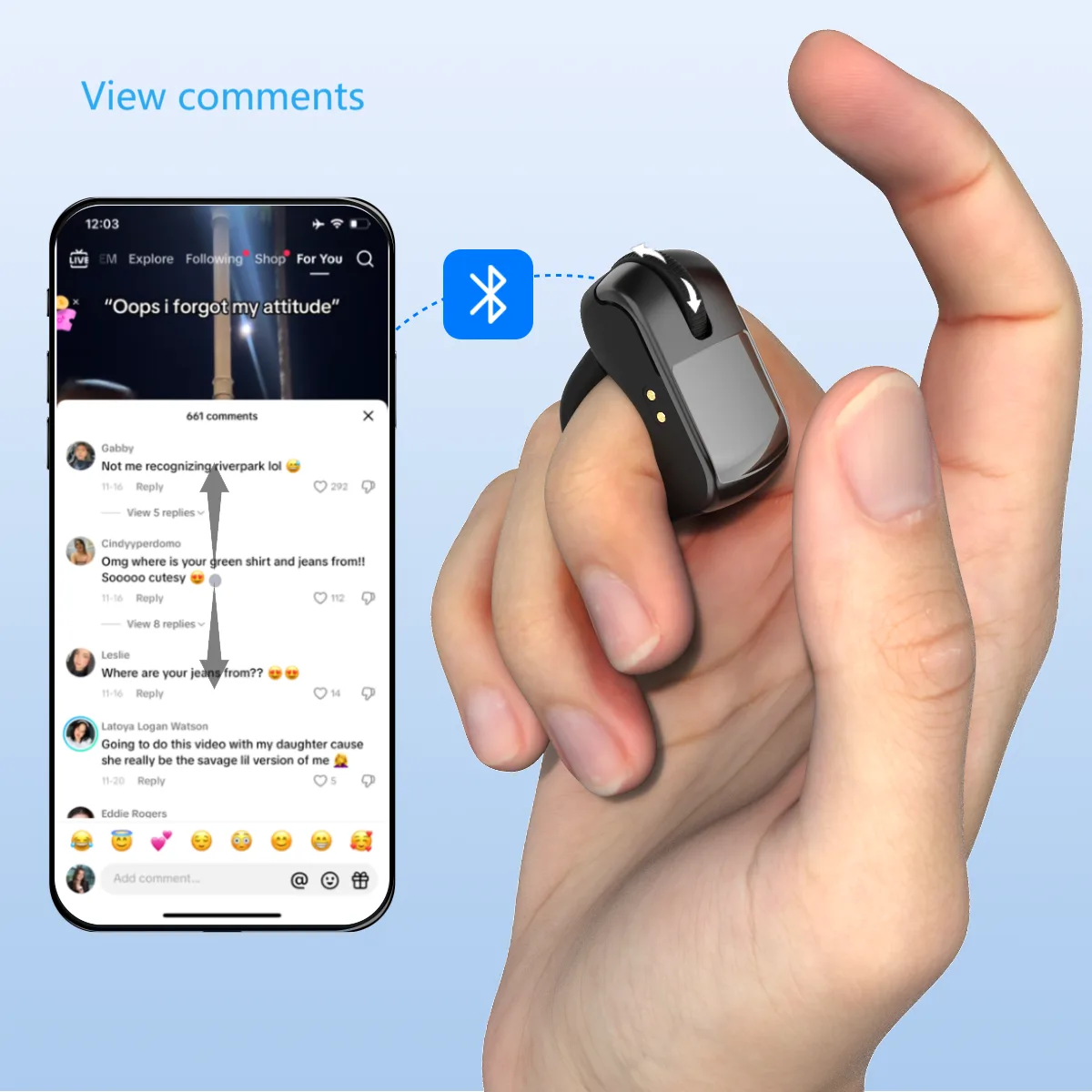 Smart Ring Mouse – D17 Pro - Image 19